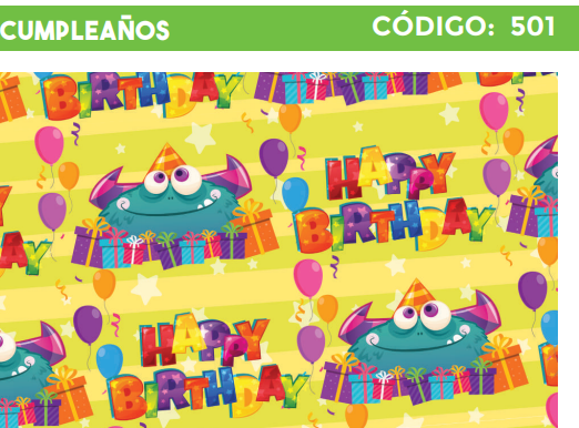 4300-501 PLIEGO DE REGALO FELIZ CUMPLEAÑOS