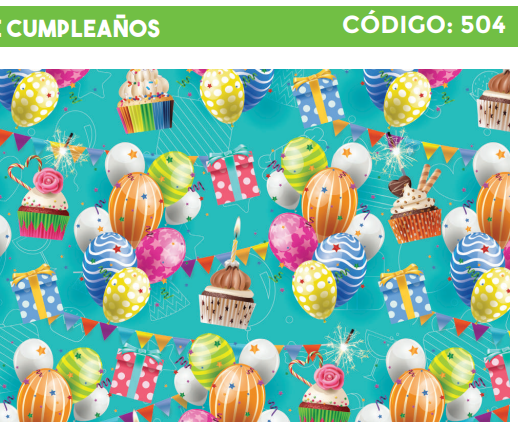 4300-504 PLIEGO DE REGALO FELIZ CUMPLEAÑOS