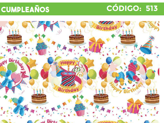 4300-513 PLIEGO DE REGALO FELIZ CUMPLEAÑOS