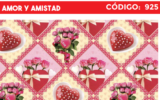4300-925 PLIEGO DE REGALO AMOR Y AMISTAD