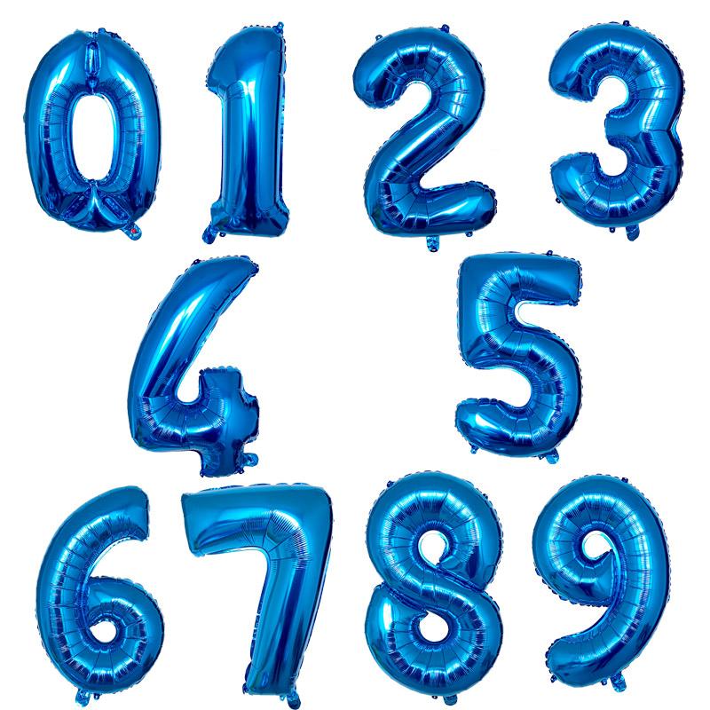 GLOBO 32" AZUL NO. 7