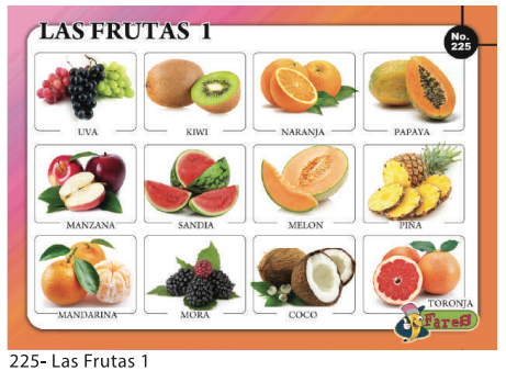 LAMINAS EDUCATIVAS FRUTAS 1