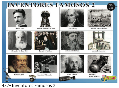 LAMINAS EDUCATIVAS INVENTORES FAMOSOS 2