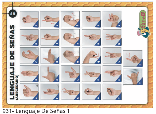LAMINAS EDUCATIVAS LENGUAJE DE SEÑAS (ABC)