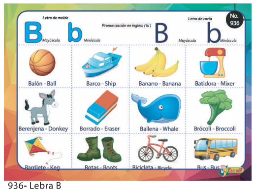 LAMINAS EDUCATIVAS LETRA B