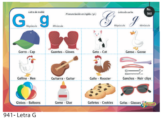 LAMINAS EDUCATIVAS LETRA G