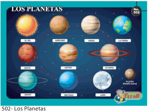 LAMINAS EDUCATIVAS LOS PLANETAS
