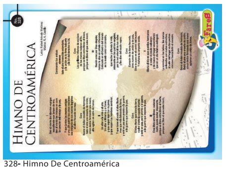 Laminas Educativas - f328 Himno de Centro America