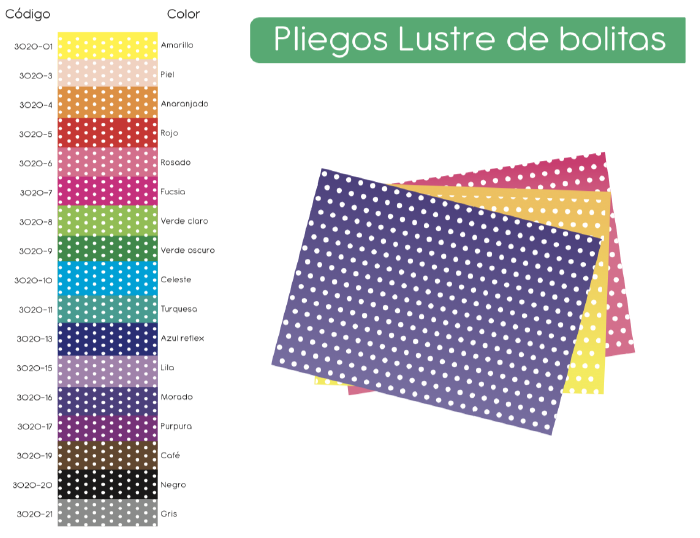 PLIEGO LUSTRE BOLITAS AMARILLO CANARIO