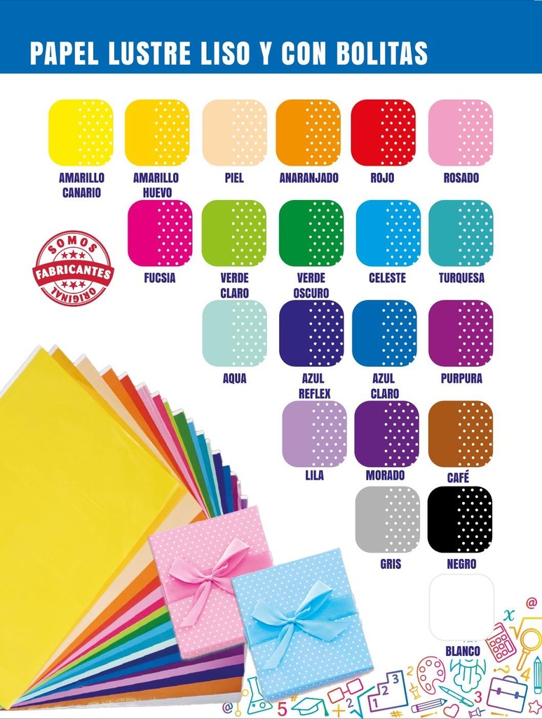 PLIEGO LUSTRE BOLITAS AZUL REFLEX