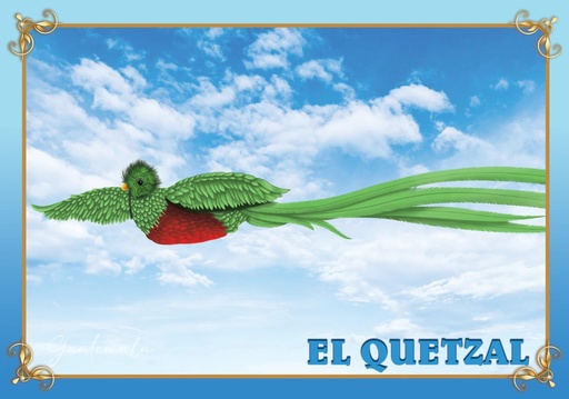 [4270-15] 4270-15 POSTER EL QUETZAL DE GUATEMALA