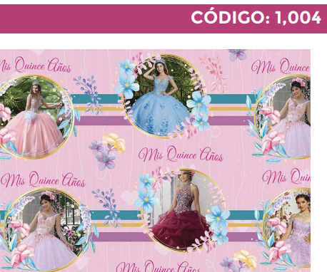 [4300-1004] 4300-1004 PLIEGO DE REGALO 15 AÑOS