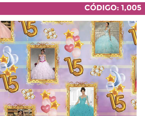 [4300-1005] 4300-1005 PLIEGO DE REGALO 15 AÑOS
