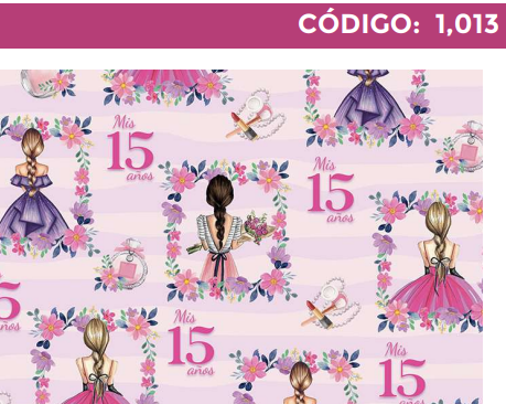 [4300-1013] 4300-1013 PLIEGO DE REGALO 15 AÑOS