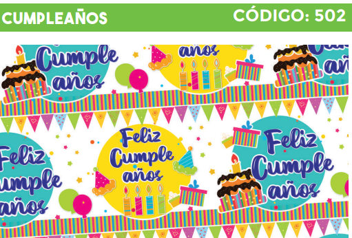 [4300-502] 4300-502 PLIEGO DE REGALO FELIZ CUMPLEAÑOS