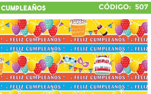 [4300-507] 4300-507 PLIEGO DE REGALO FELIZ CUMPLEAÑOS