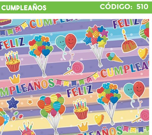 [4300-510] 4300-510 PLIEGO DE REGALO FELIZ CUMPLEAÑOS