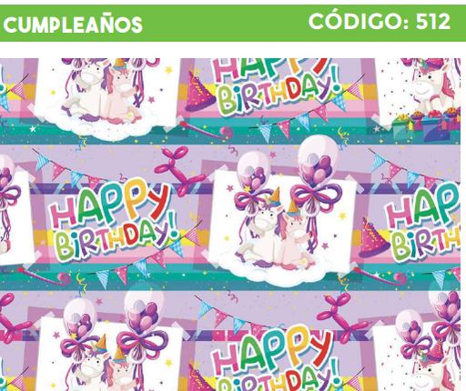 [4300-512] 4300-512 PLIEGO DE REGALO FELIZ CUMPLEAÑOS