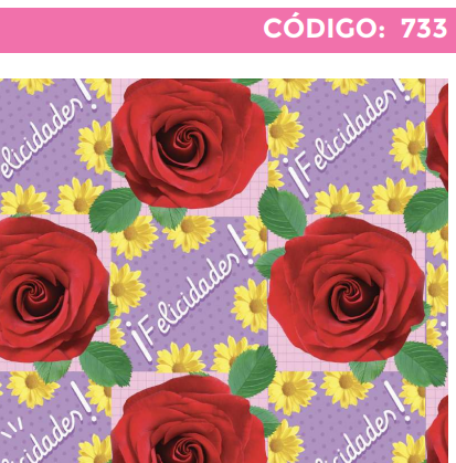 [4300-733] 4300-733 PLIEGO PAPEL DE REGALO DAMA