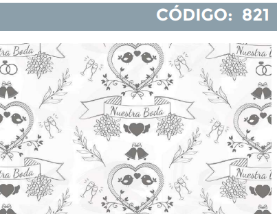 [4300-821] 4300-821 PLIEGO DE REGALO BODA