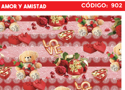 [4300-902] 4300-902 PLIEGO DE REGALO AMOR Y AMISTAD