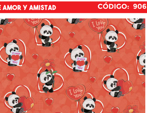 [4300-906] 4300-906 PLIEGO DE REGALO AMOR Y AMISTAD