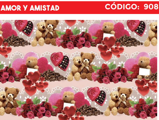 [4300-908] 4300-908 PLIEGO DE REGALO AMOR Y AMISTAD