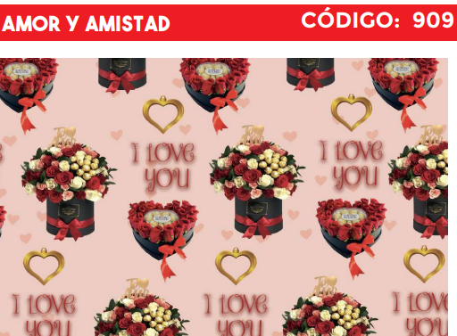 [4300-909] 4300-909 PLIEGO DE REGALO AMOR Y AMISTAD