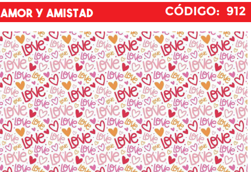 [4300-912] 4300-912 PLIEGO DE REGALO AMOR Y AMISTAD