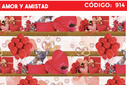 [4300-914] 4300-914 PLIEGO DE REGALO AMOR Y AMISTAD