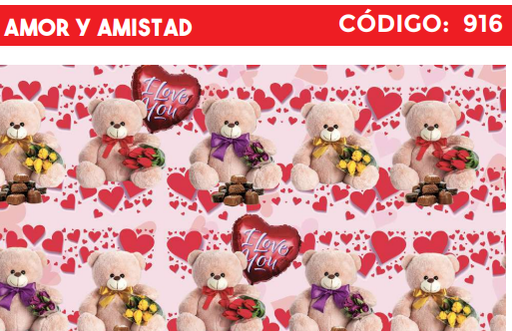 [4300-916] 4300-916 PLIEGO DE REGALO AMOR Y AMISTAD