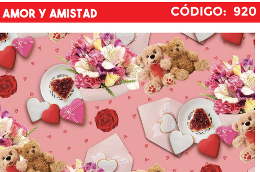 [4300-920] 4300-920 PLIEGO DE REGALO AMOR Y AMISTAD