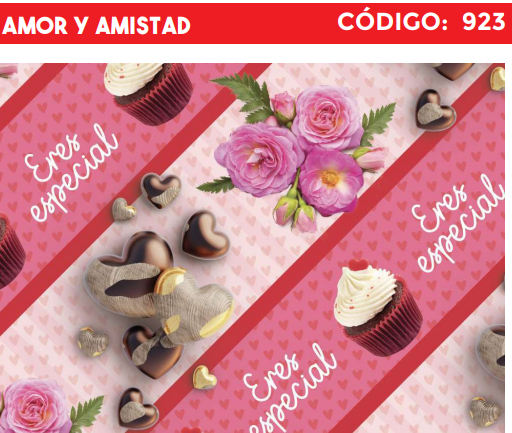 [4300-923] 4300-923 PLIEGO DE REGALO AMOR Y AMISTAD