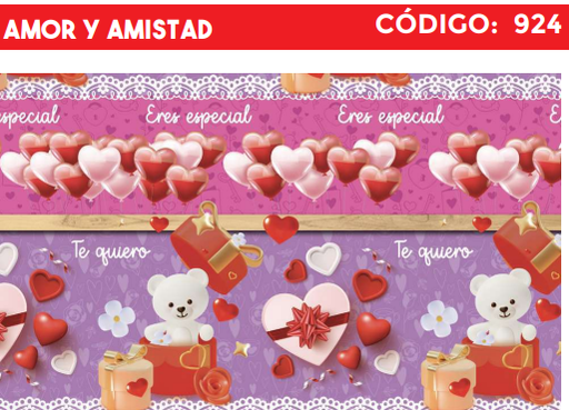 [4300-924] 4300-924 PLIEGO DE REGALO AMOR Y AMISTAD