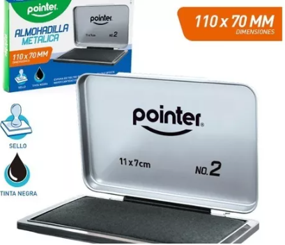 [SP-2000-BK] ALMOHADILLA PARA SELLO POINTER 11X7 CM FX144