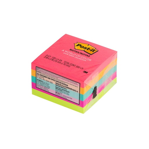 [NT-22450] BLOCK DE NOTAS POINTER COLORES NEON 1.5"X2" 200H. FX288