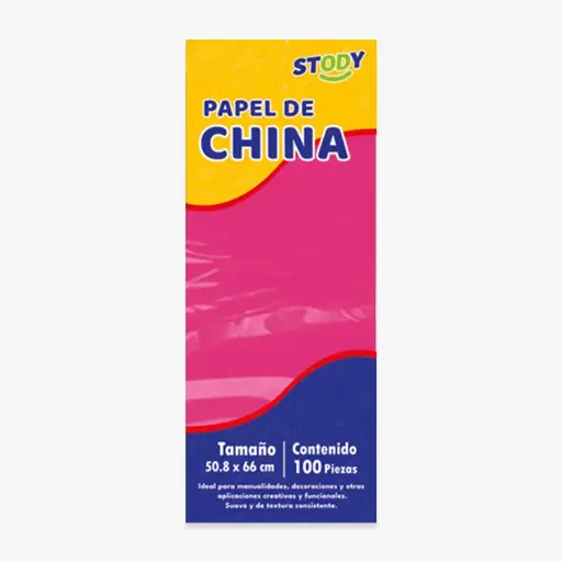 [PC-06] CIENTO PAPEL CHINA FUCSIA STODY