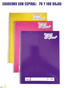 [5MM---] CUADERNO ESPIRAL 100 H. CUADROS 5MM CONCEPT FX50