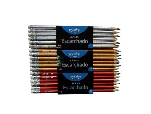 [GHB-6] GHB-6 LAPIZ POINTER TRIANGULAR ESCARCHADO PX12
