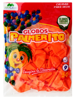 [GP-4] GLOBO #9 PALMERITO NARANJA