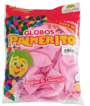 [GP-6] GLOBO #9 PALMERITO ROSADO BABY