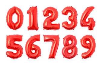 [GR16-5] GLOBO ROJO 16" NO. 5