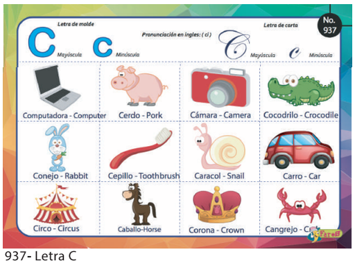 [F937] LAMINAS EDUCATIVAS  LETRA C