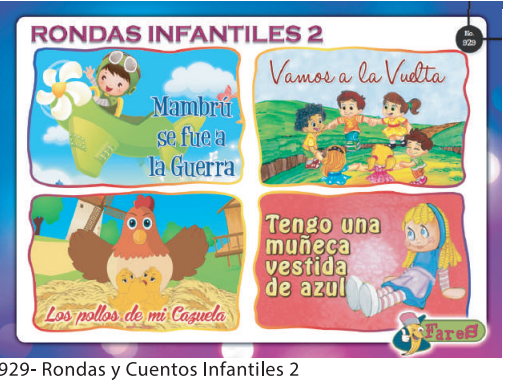[F929] LAMINAS EDUCATIVAS  RONDAS Y CUENTOS INFANT. 2