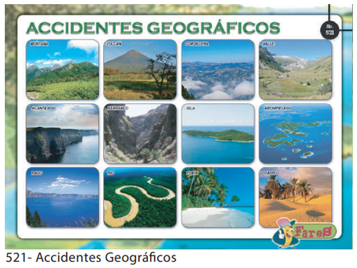 [F521] LAMINAS EDUCATIVAS ACCIDENTES GEOGRAFICOS