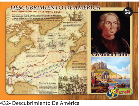 [F432] LAMINAS EDUCATIVAS DESCUBRIMIENTO DE AMERICA