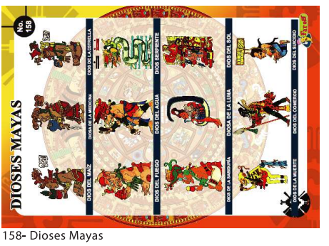 [F158] LAMINAS EDUCATIVAS DIOSES MAYAS