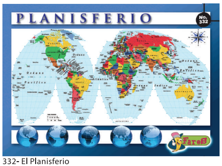 [F332] LAMINAS EDUCATIVAS EL PLANISFERIO