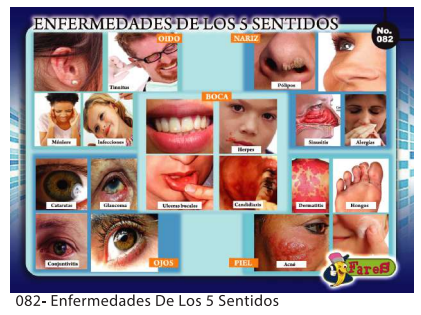 [F82] LAMINAS EDUCATIVAS ENFERMEDADES DE LOS 5 SENTIDOS