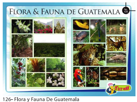 [F126] LAMINAS EDUCATIVAS FLORA Y FAUNA DE GUATEMALA